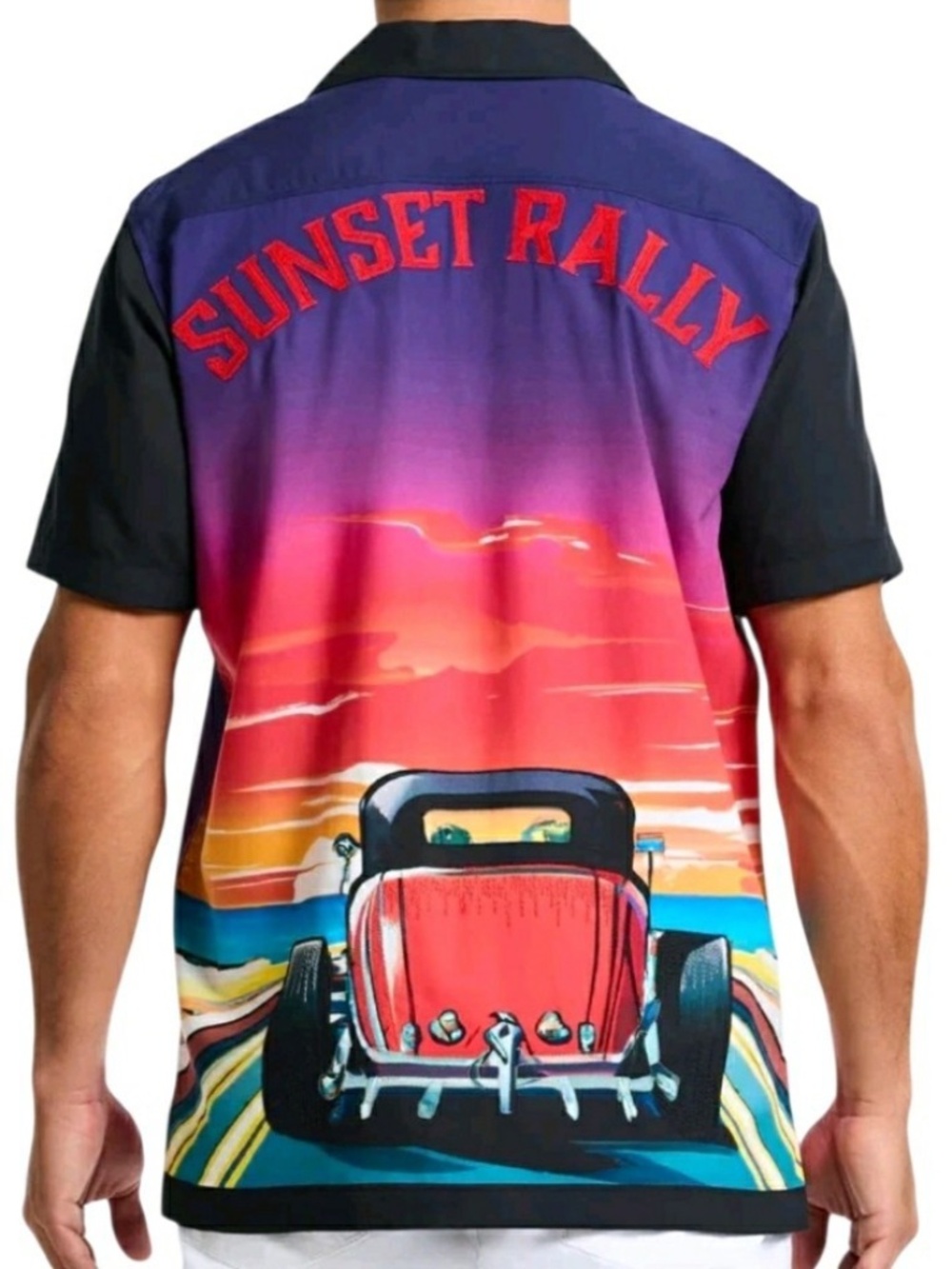 NEW Robert Graham Embroidered $298 Sunset Rally Large Retro Paisley Sport Shirt